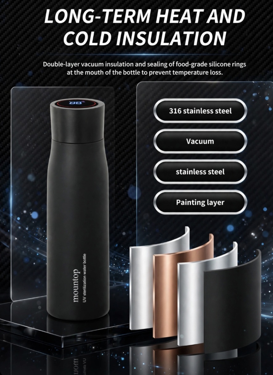 UVC bottle base detail