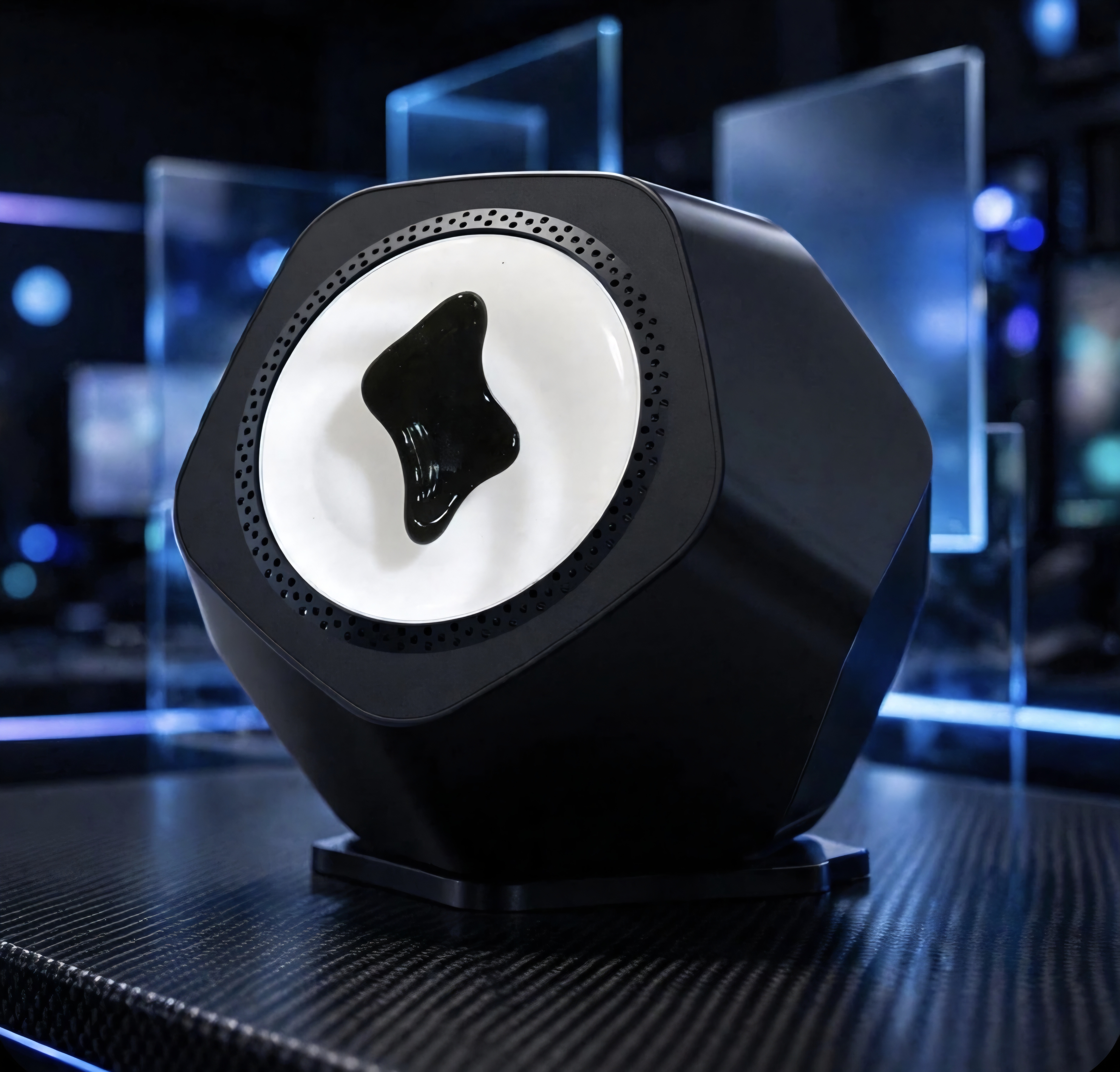 Frekvenspro Floaters Ferrofluid Bluetooth Speaker — Magnetic Fluid Audio Visualizer with Glass Chamber