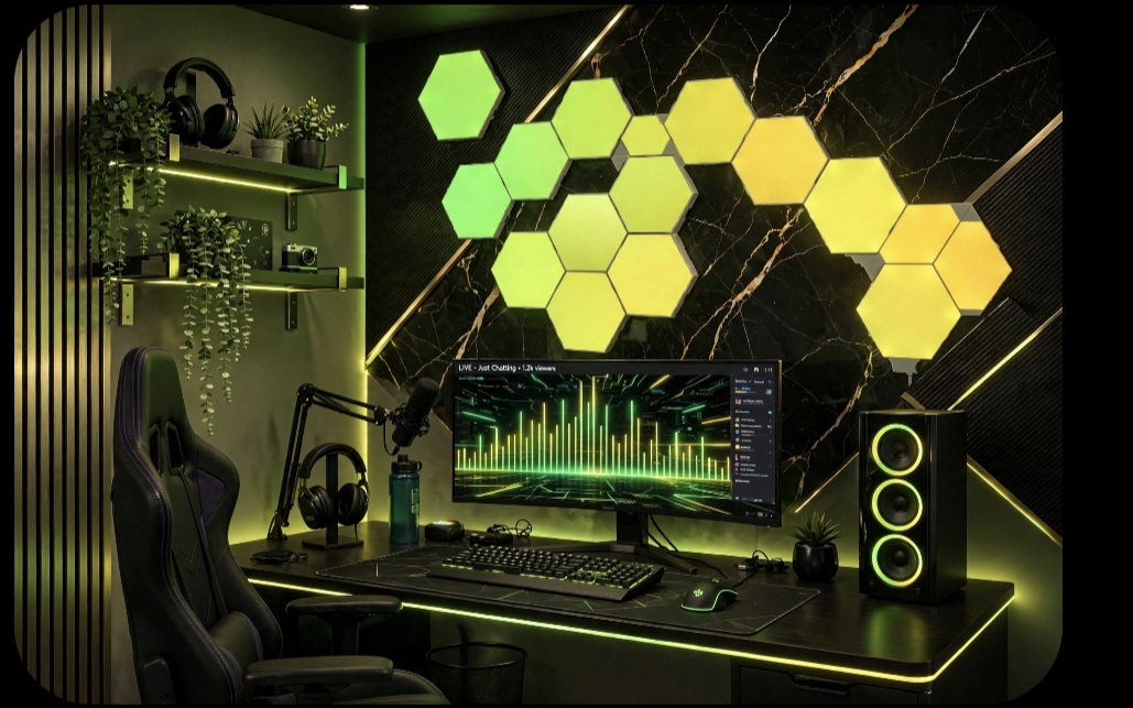 Hex panels alternate pattern
