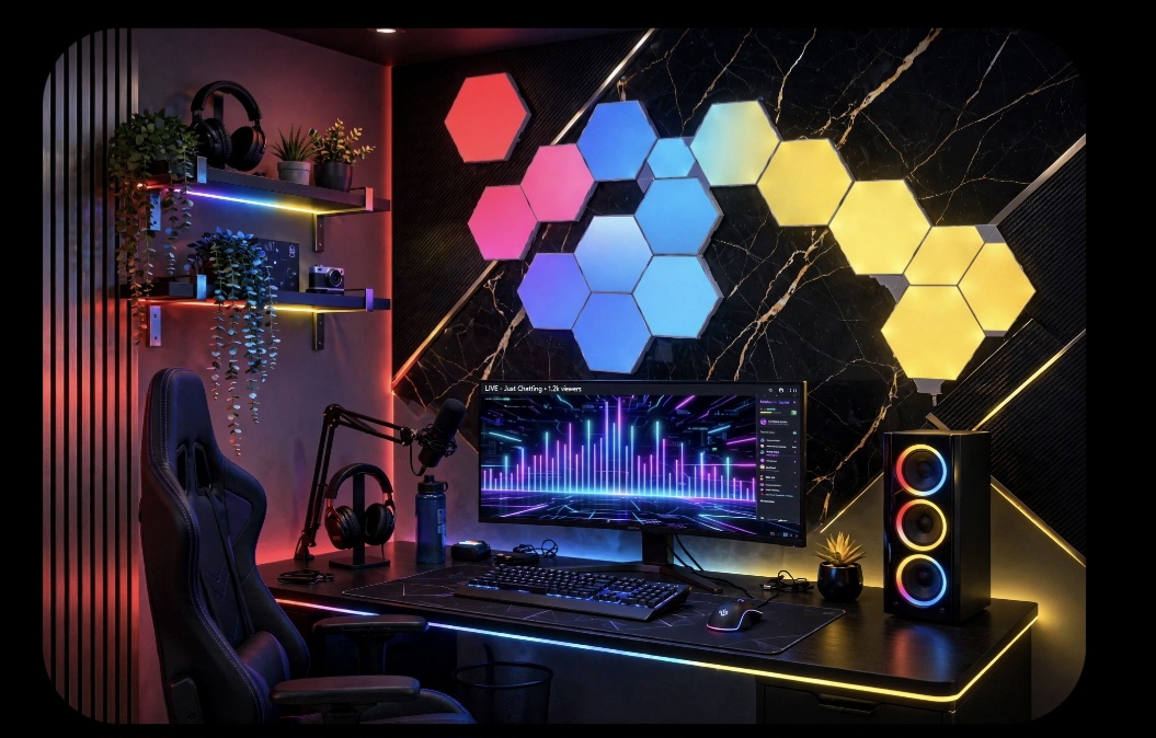 Hex panels RGB colors