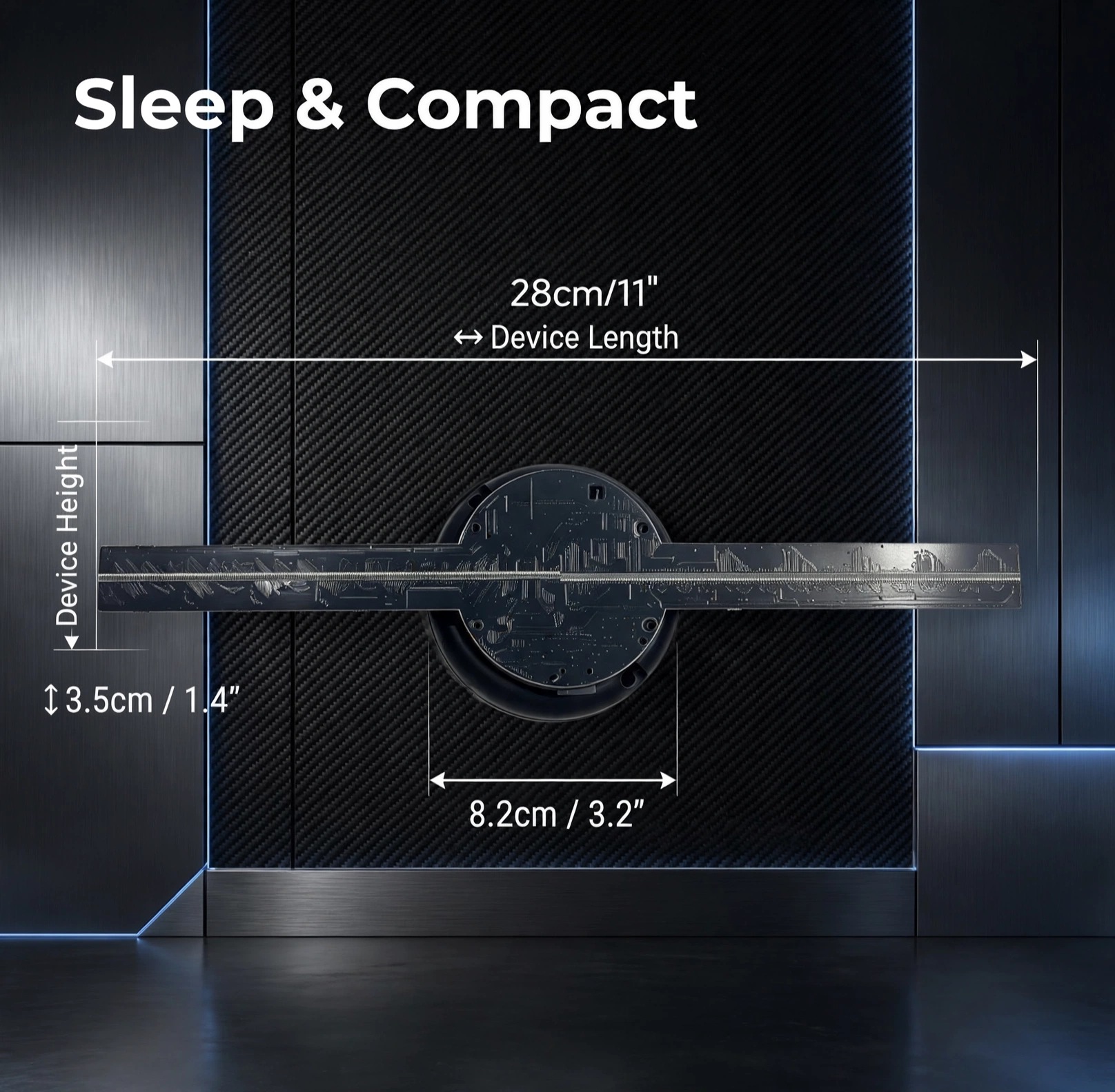 Holographic fan active display