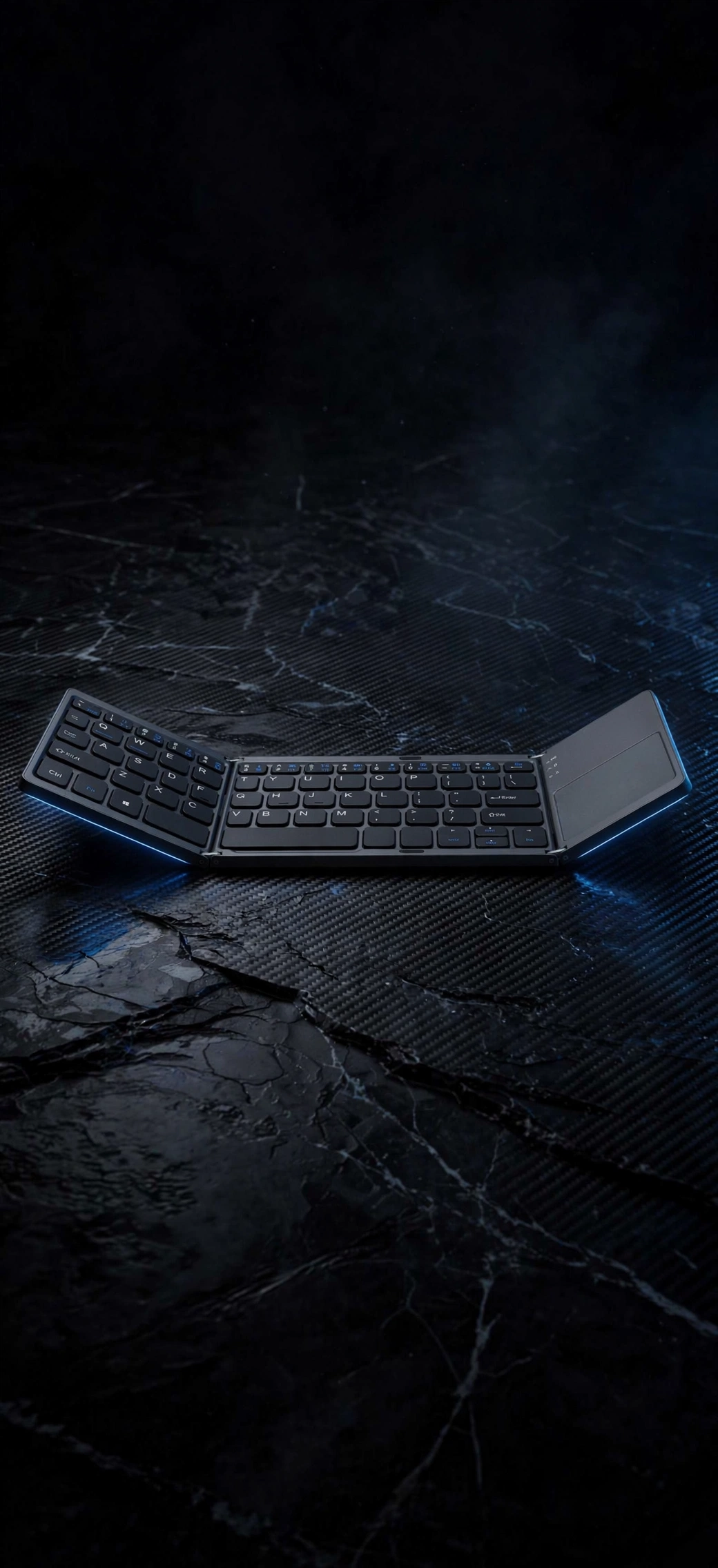 Voltica Ultra-thin Tri-fold Folding Touch Keyboard — Portable Bluetooth with Integrated Touchpad