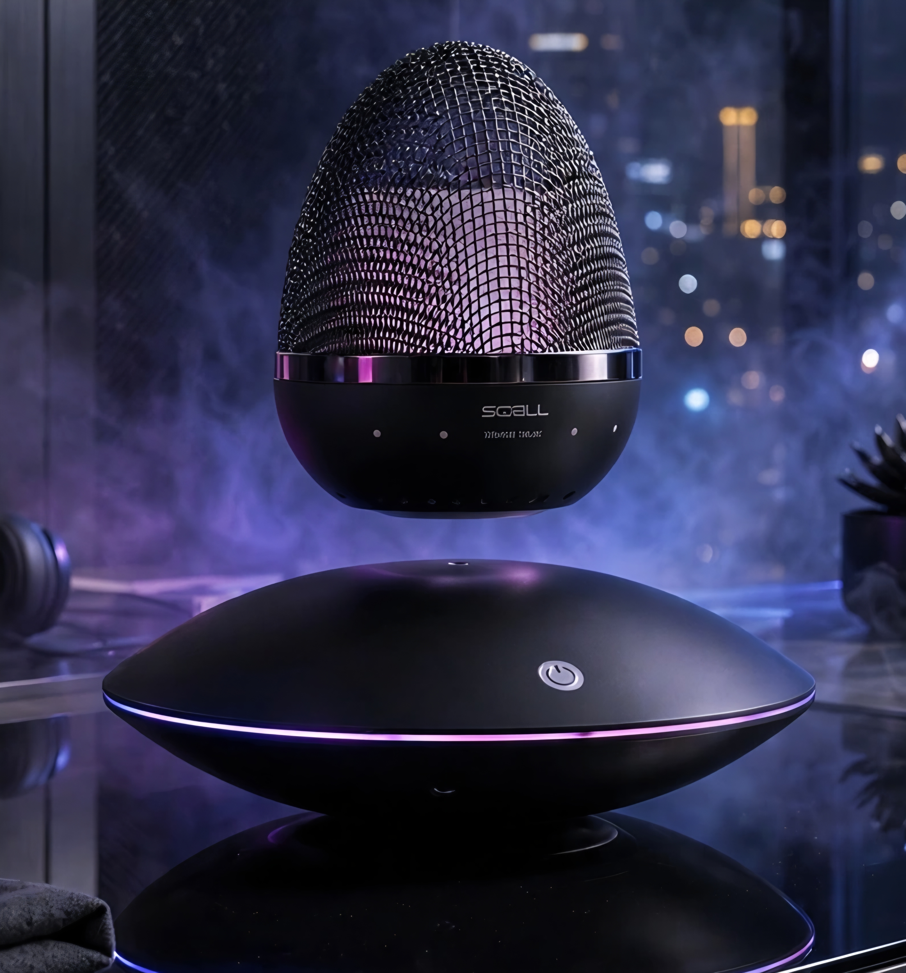 Levitating speaker RGB lighting demo