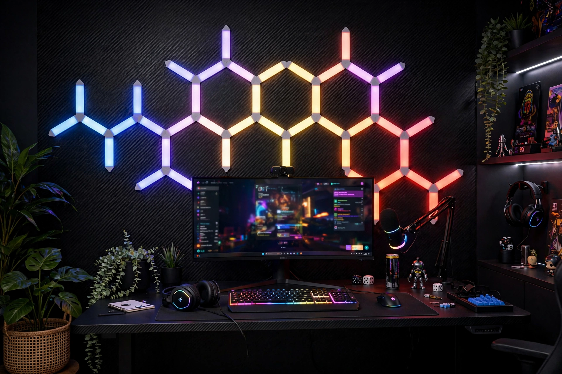 Branches light RGB colors