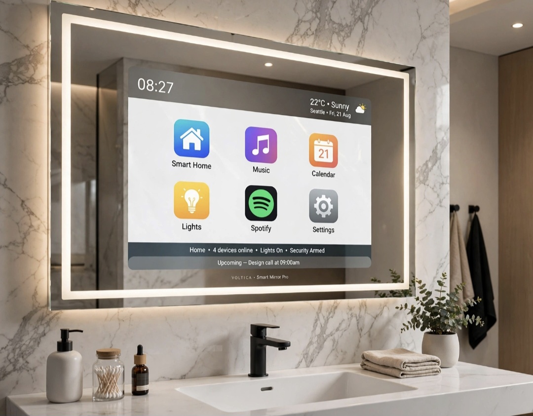 Smart mirror LED lighting demo