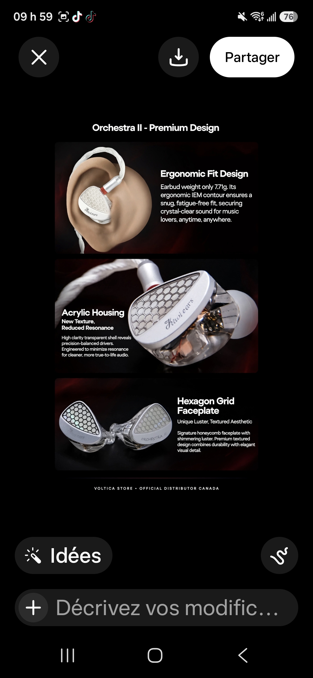Kiwi Ears Orchestra II in-ear fit