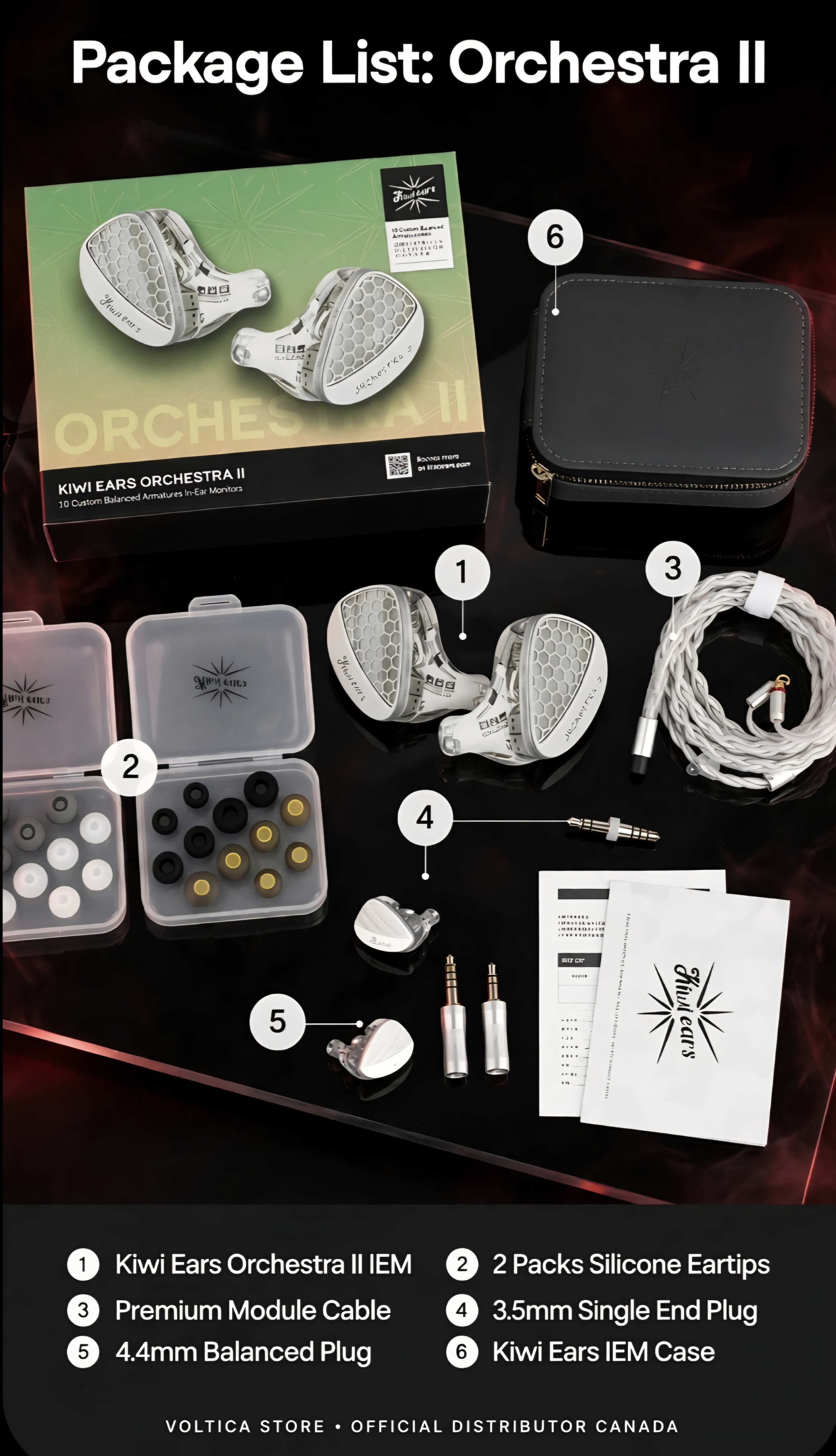 Kiwi Ears Orchestra II accessories