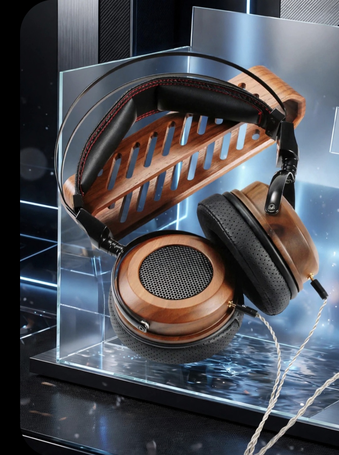 Voltica Store Selected FA-5370 Planar Magnetic Audiophile Headphones — Brazilian Rosewood